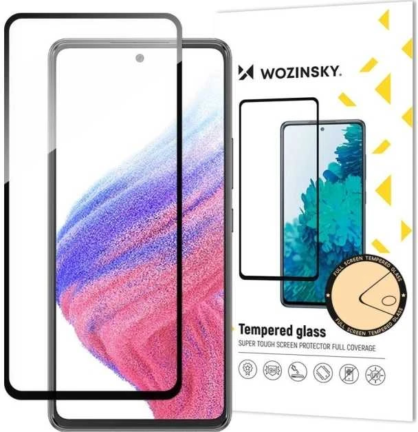 LCD apsauginis stikliukas Wozinsky 5D pritaikytas dėklui Samsung A546 A54 5G juodas