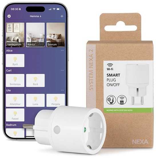 WPR-01 išmaniojo kištuko įjungimo/išjungimo 2300 W sistema Nexa 2 WiFi/433