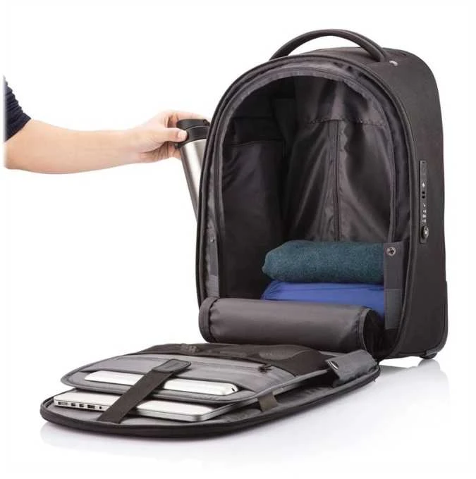 Kuprinė/rankinė su ratukais XD Design Bobby Trolley juodas P705.771