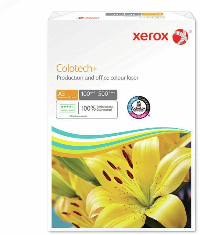 Xerox 003R99006, Lazerinis spausdinimas, A3 (297 x 420 mm), 500 lapų, 100 g/m², Balta, 110 µm