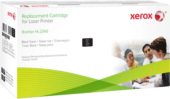 „Xerox“ „Everyday™“ nespalvotos atnaujintos tonerio kasetės, suderinamos su „Brother TN2220“, didelės talpos