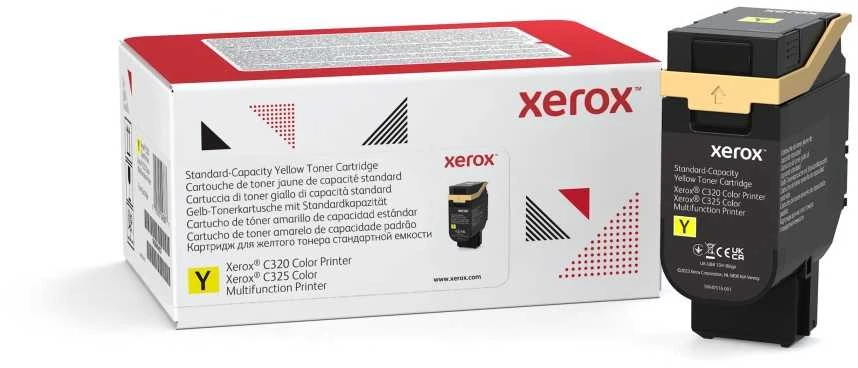 XEROX C320 C325 Geltonas - STANDARD CAPACITY TONER CARTRIDG