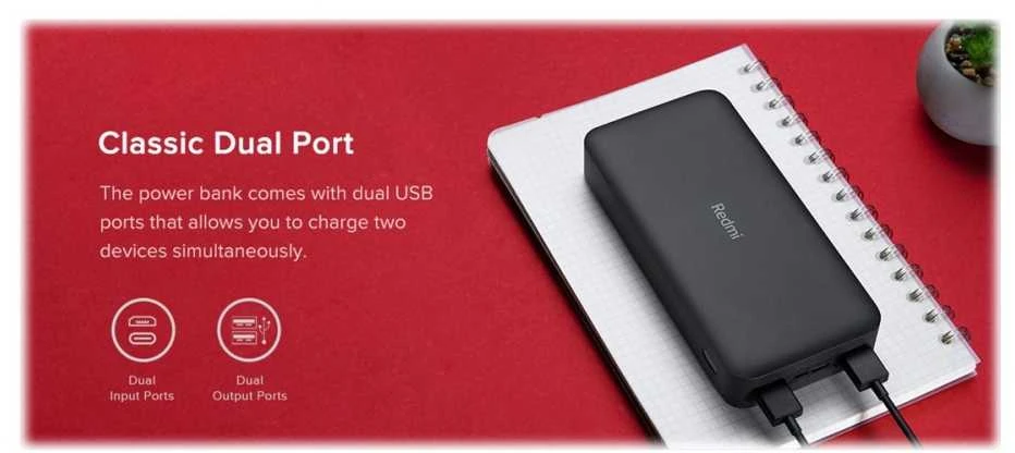 Redmi 18W Fast Charge Power Bank 20000 mAh