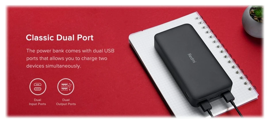 Redmi 18W Fast Charge Power Bank 20000 mAh
