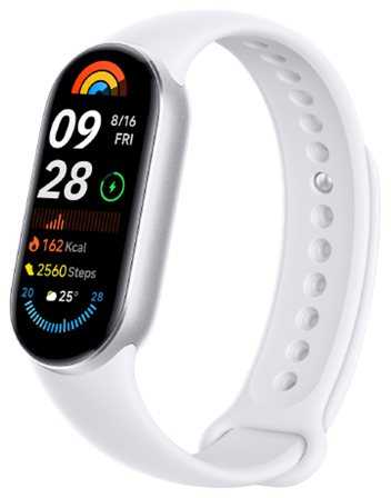 Išmanioji apyrankė Xiaomi Smart Band 9,  sidabrinės spalvos