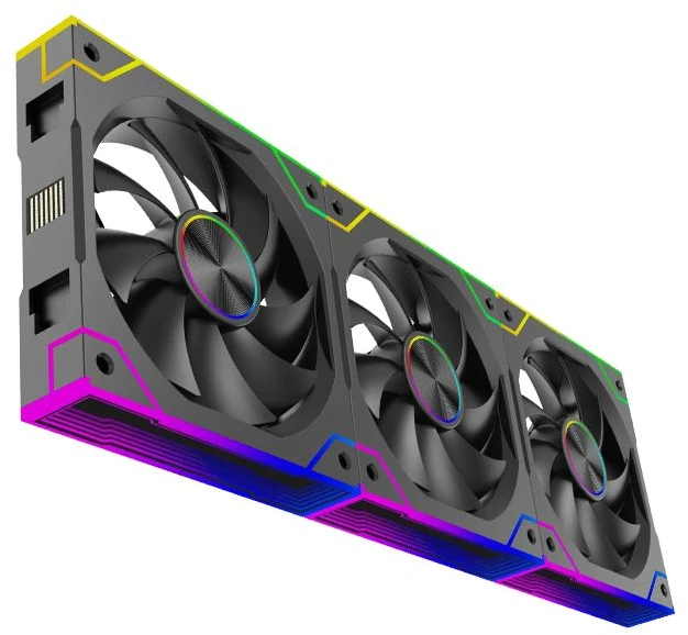Ventiliatorius Xilence Performance A+ XPF360.ARGB 120 mm PWM ARGB 3 vnt. rinkinys juodas (XF072)