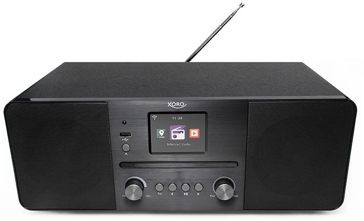 Grotuvas Xoro Viskas viename stereo interneto radijas su CD grotuvu DAB+ BT