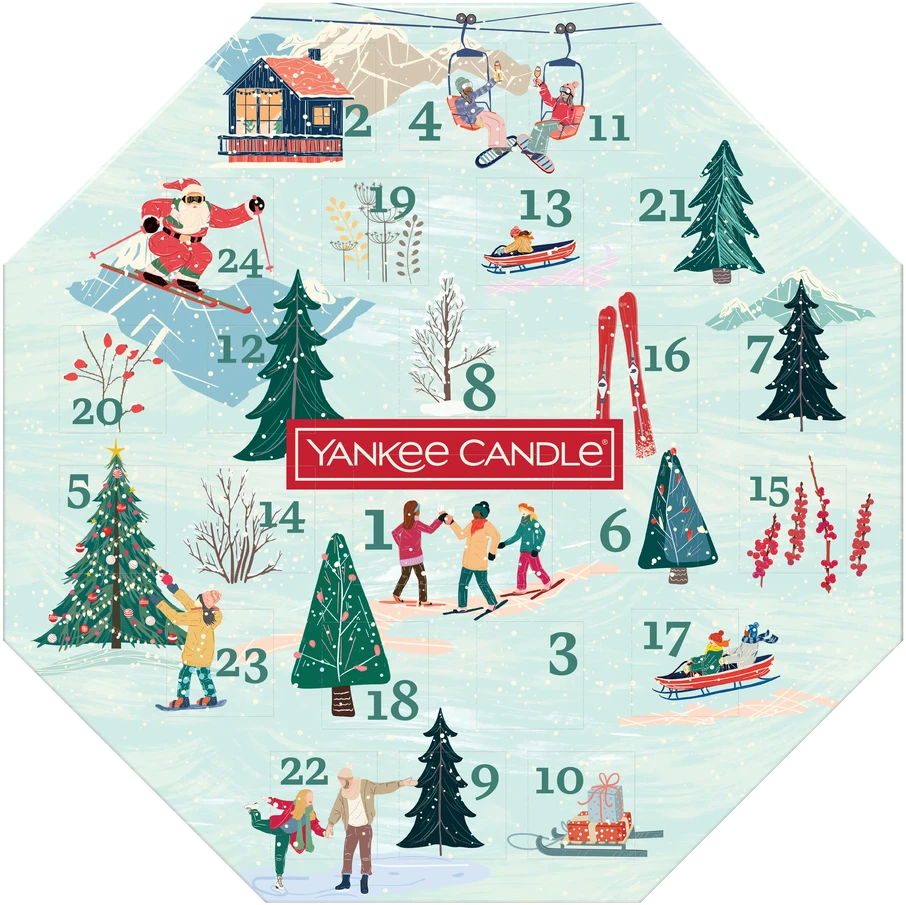 „Yankee Candle“ žvakės „Apres Ski“ vainikas, 24 vnt.
