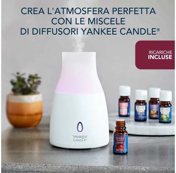 Yankee Candle Ultragarsinis difuzorius su juodųjų vyšnių aliejumi