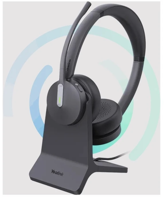 Ausinės Yealink BH70 Dvigubos su stovimomis komandomis (BH70 DUAL WITH STAND TEAMS USB-C/A)