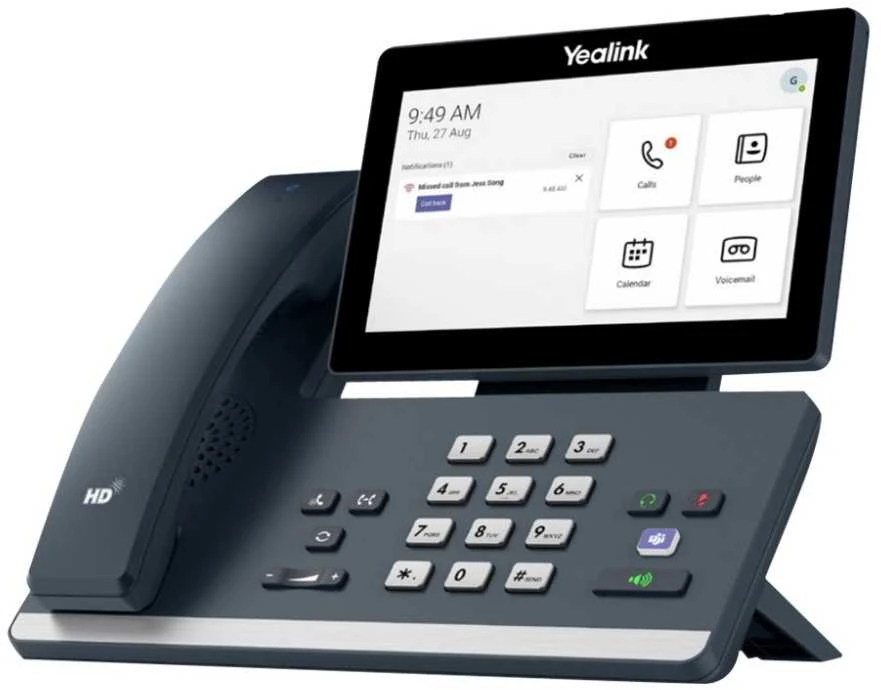 Yealink MP58-WH „Microsoft Teams“ leidimas, IP telefonas, pilkas, belaidis ragelis, stalinis, „Android“, „Microsoft Teams“