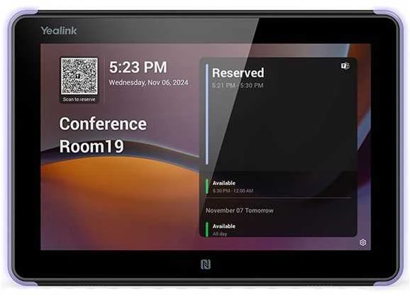 Yealink Room Panel E2, 20.3 cm (8"), 1280 x 800 pikselių, LCD, Capacitive, Juodas, China