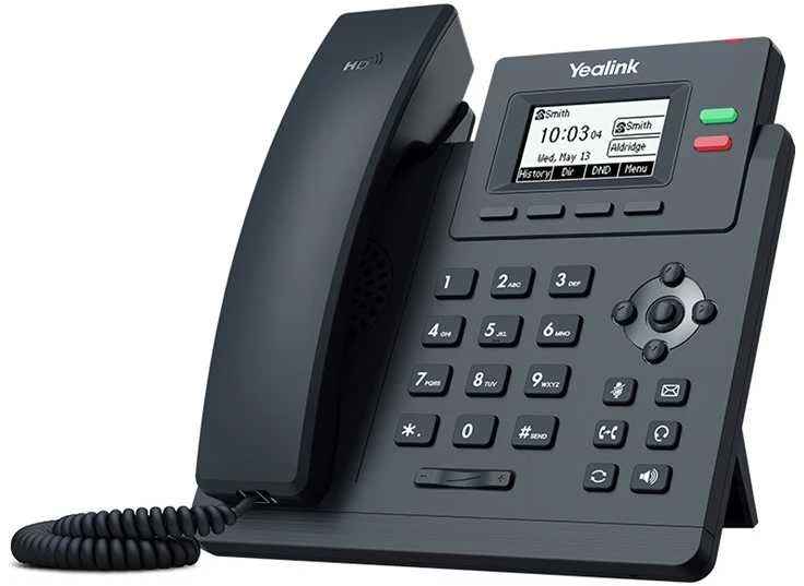 Yealink SIP-T31W, IP telefonas, pilkas, laidinis ragelis, 2 linijos, 1000 įrašų, LCD