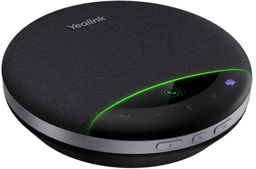 Yealink SP96 USB-C/A garsiakalbis, universalus, juodas, atsiliepti / baigti skambutį, „Bluetooth“ susiejimas, „Microsoft Teams“ mygtukas, nutildyti, susiejimas, leisti / pristabdyti, atmesti..., 6,5 cm, laidinis ir belaidis, USB / „Bluetooth“