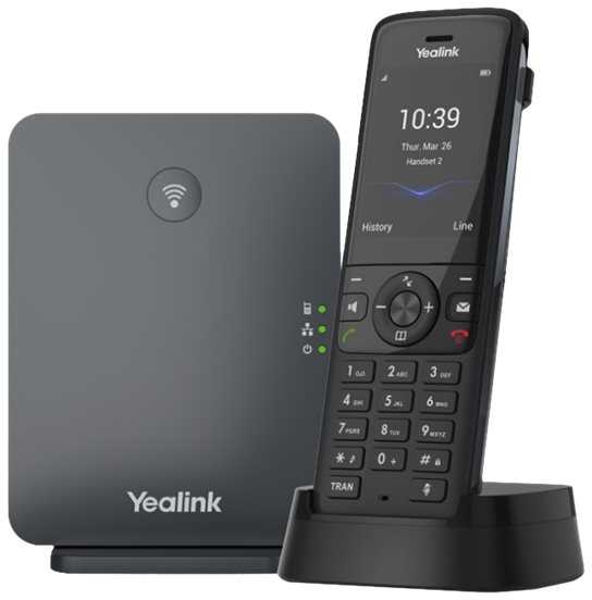 Yealink W78P IP telefonas Juoda TFT