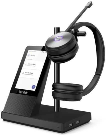 Yealink WH66 DECT belaidės ausinės MONO TEAMS, Belaidės, Biuras / Skambučių centras, 20 - 20000 Hz, 478 g, Asmeninė garso konferencijų sistema, Juoda