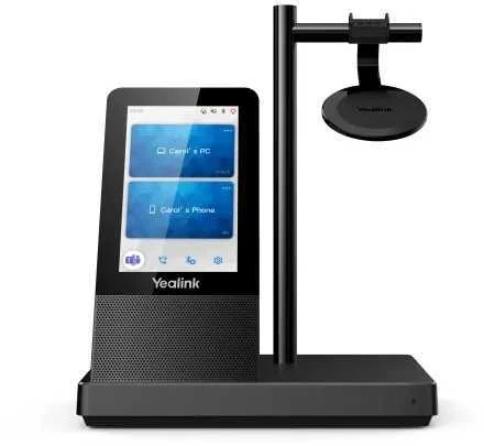 Yealink WH66 DECT belaidės ausinės MONO TEAMS, Belaidės, Biuras / Skambučių centras, 20 - 20000 Hz, 478 g, Asmeninė garso konferencijų sistema, Juoda