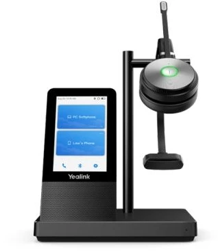Yealink WH66 DECT belaidės ausinės MONO TEAMS, Belaidės, Biuras / Skambučių centras, 20 - 20000 Hz, 478 g, Asmeninė garso konferencijų sistema, Juoda
