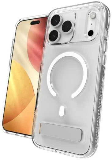 ZAGG Crystal Palace Snap KS MagSafe dėklas, skirtas iPhone 17 Pro – skaidrus
