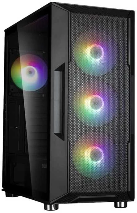 Zalman i3 neo atx mid tower rgb korpusas 4x ventiliatorius, baltas