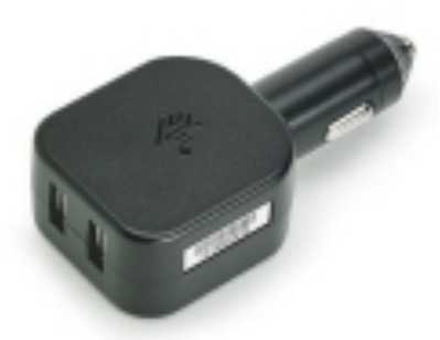 „Zebra“ CIGARETĖS PRIŽIBIBLIKIMO ADAPTERIS, 5V, 2,5A, DU A TIPŲ USB PRIJUNGTAI.