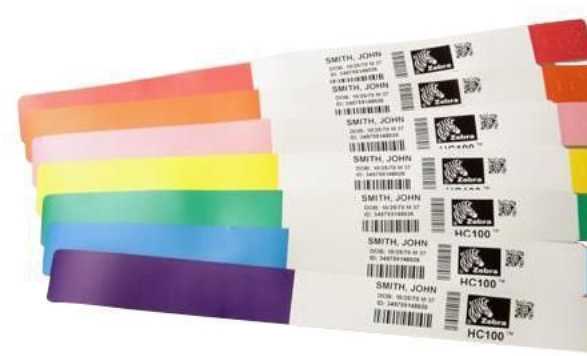 Zebra Z-Band Splash - Žalias - Self-adhesive spausdintuvas label - Direct thermal - 1" x 10" - 350 pc(s)