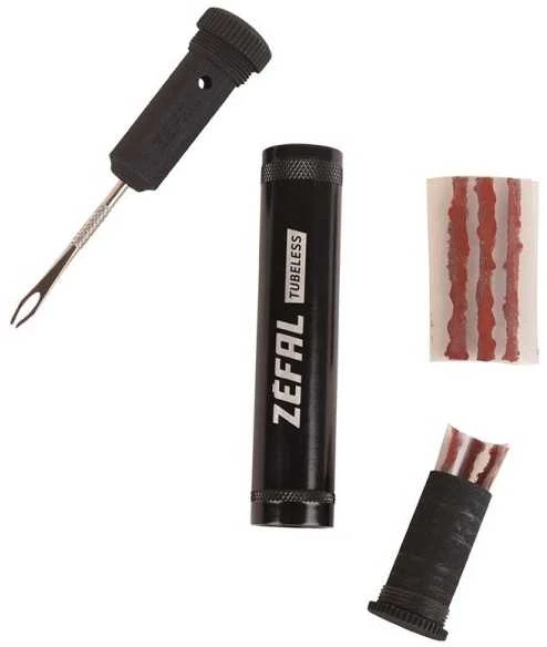 ZEFAL TUBELESS REPAIR KIT - Juodas TUBE W CLIP dvir. įrankių rinkinys