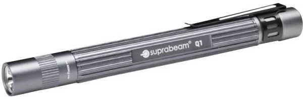 „Carruzzo Suprabeam Q1“ pilkas 14,2 cm baterijomis maitinamas LED šviestuvas