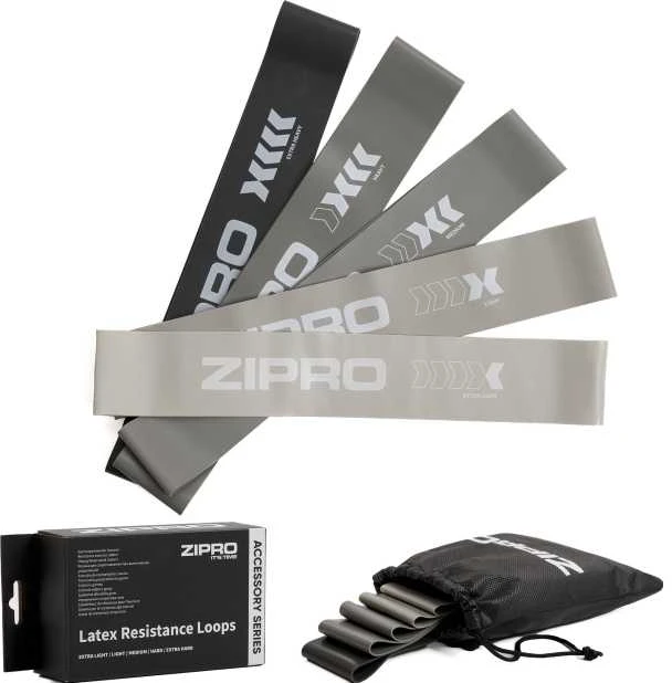 Zipro mini juosta Mini grupė Latex skirtingų atsparumo lygių: 5 vnt.