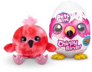 Žaislas - Zuru Pets Alive Chirpy Birds Interaktyvūs Pliušiniai 24 Įvairūs Dizainai