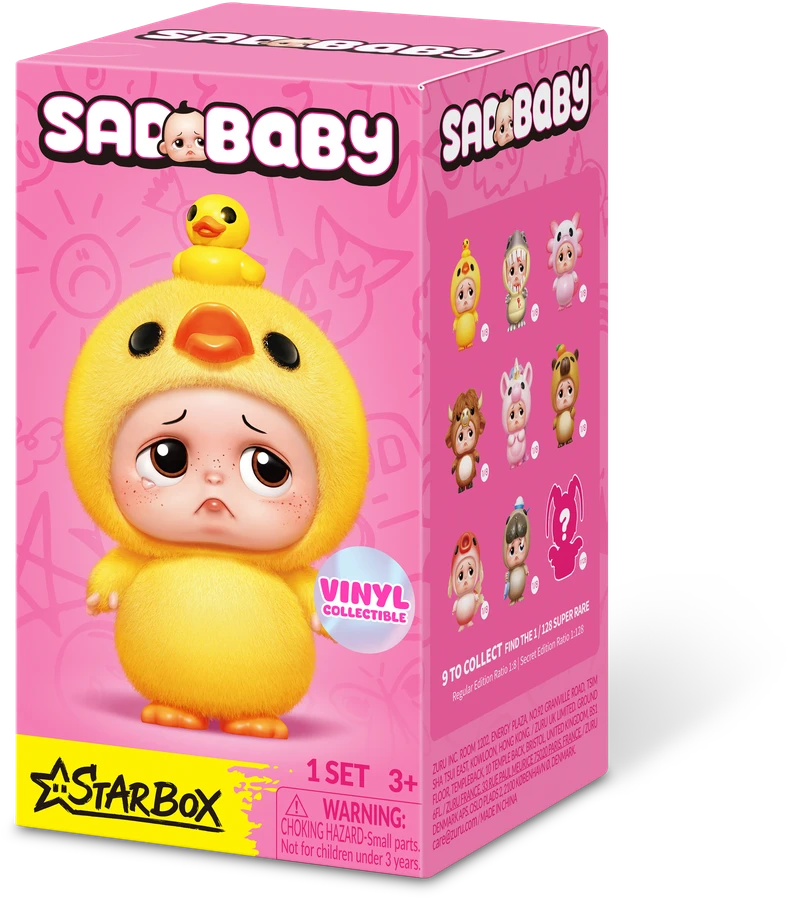 Figūrėlė Zuru Starbox Sad Baby Animals by Starbox, mini lėlė, neutrali lytis, nuo 3 m., berniukams/mergaitėms, įvairiaspalvė (17902UQ1)