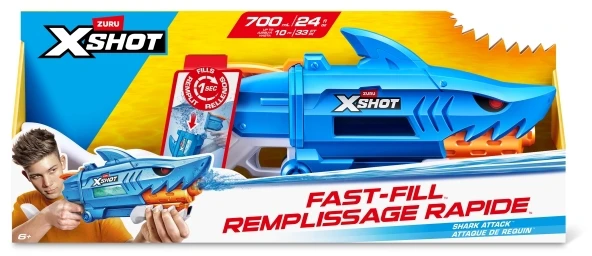 Zuru Žaislai vandens žaidimams į sodą Vanduo Shark Attack Fast-Fill Vandens pistoletas (118195)