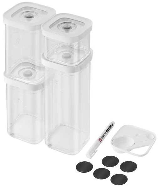 ZWILLING 1025971 Rectangular Container 2.445 L Transparent, Baltas 6 pc(s)
