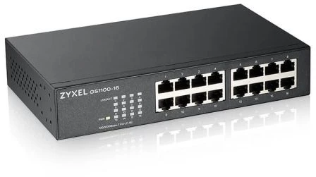 Šakotuvas ZYXEL GS1100-16 16 PORT GIGABIT UNMANAGED SWITCH V3 (5Y WARRANTY)