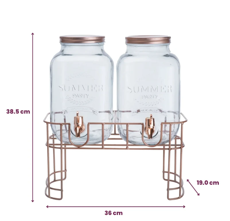 Billiet Indai su kraneliu 2x 3,5 l ant stovo