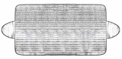 Apsauga stiklo nuo apledėjimo ir saulės spindulių 175x90 cm.