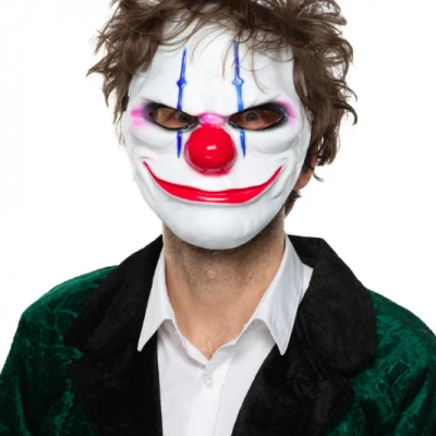 Helovino kaukė Joker (džokeris), 24x19cm
