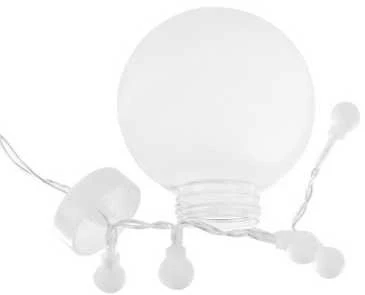 Iso Trade Nuotoliniu būdu valdoma LED lempučių girlianda - užuolaida (108 LED, šiltai balta)