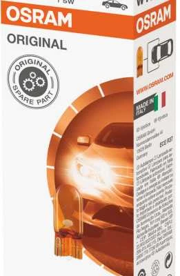 OSRAM Automobilinė lemputė geltona 5W 12V W2.1x9,5D 1vnt
