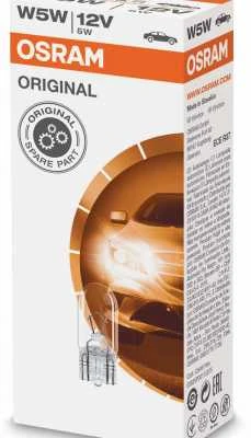 OSRAM Automobilinė lemputė 5W 12V W2.1x9,5D 1vnt