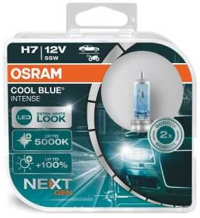 Osram lemputės, H7, COOL Mėlynas Intense,NextGen, 5000K, 55W 64210CBN