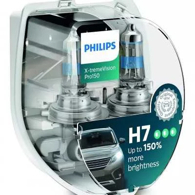 PHILIPS H7 12V 55W PX26d X-tremeVision Pro150 lemputės, 12972XVPS2