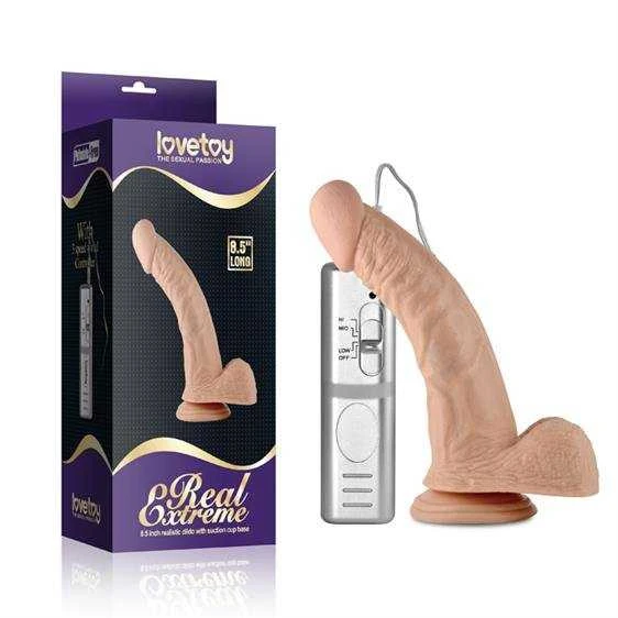 LOVETOY 8,5" Real Extreme Dildo vibruojantis kūnas