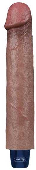 LOVETOY 9" REAL SOFTEE įkraunamas silikoninis vibruojantis dildo