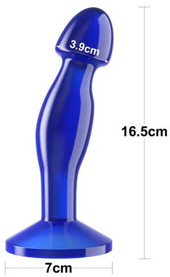 LOVETOY Flawless Clear Prostate Plug 6,5'' Mėlyna