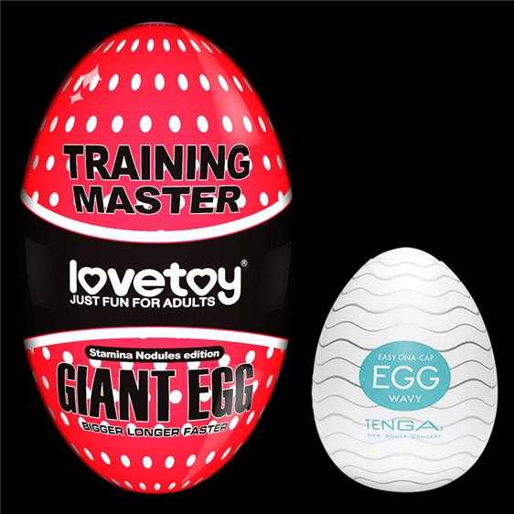 LOVETOY Giant Egg Masturbator Raudona