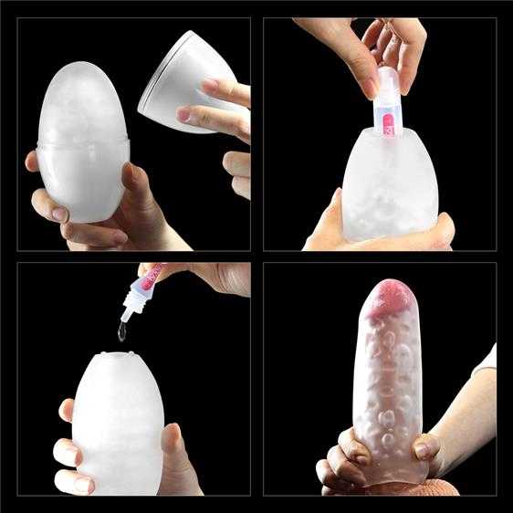 LOVETOY Giant Egg Masturbator Raudona