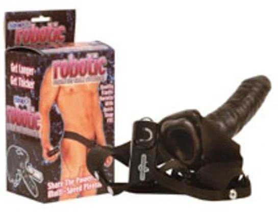 Seven creations Septyni kūriniai Proteza-ROBOTIC MALE STRAP-ON Juodas