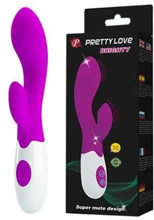 „LyBaile Pretty Love Brighty“ silikoninis vibratorius su klitorio stimuliatoriumi