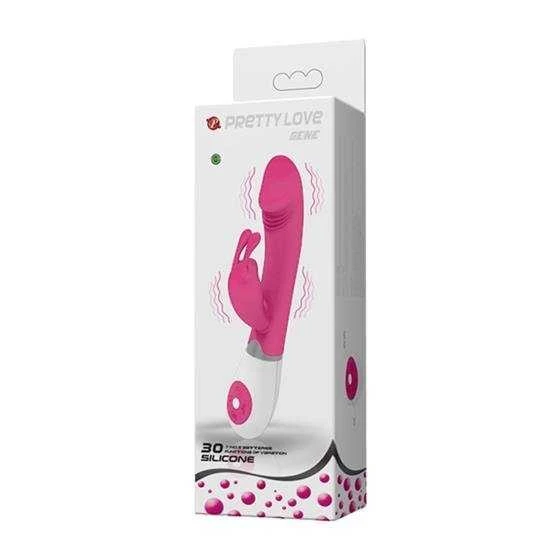 LYBAILE Pretty Love Gene-Silicone Vibrator, 30 fun. vibr. Rožinė
